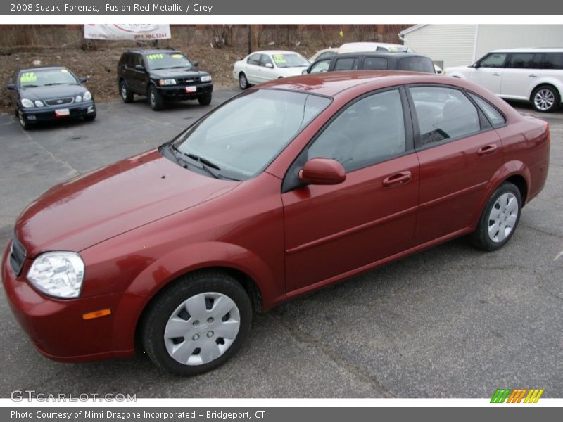 Fusion Red Metallic / Grey 2008 Suzuki Forenza