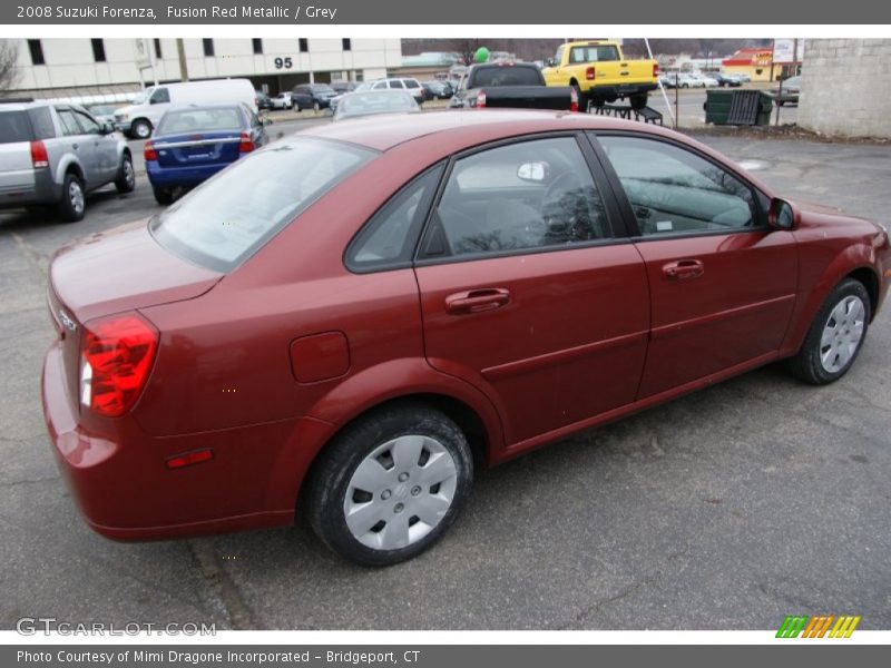 Fusion Red Metallic / Grey 2008 Suzuki Forenza