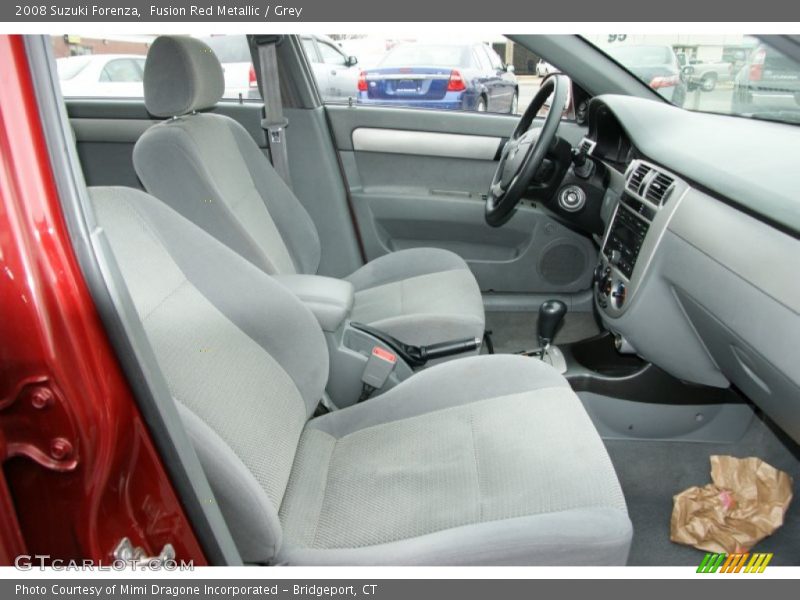 Fusion Red Metallic / Grey 2008 Suzuki Forenza