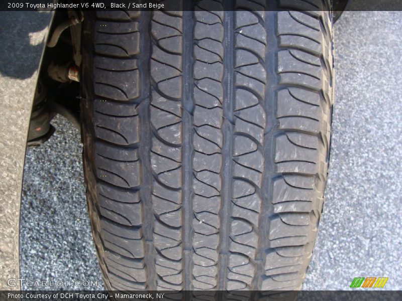 Black / Sand Beige 2009 Toyota Highlander V6 4WD