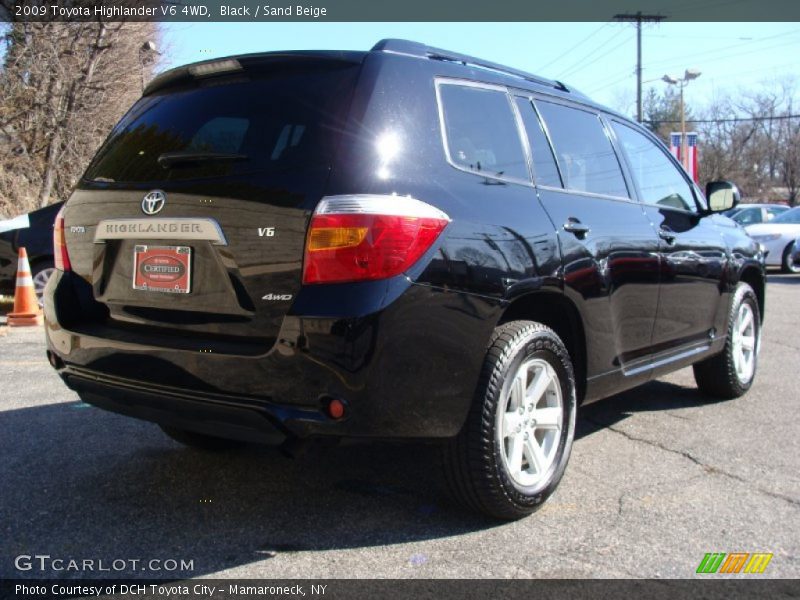 Black / Sand Beige 2009 Toyota Highlander V6 4WD