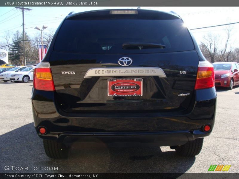 Black / Sand Beige 2009 Toyota Highlander V6 4WD