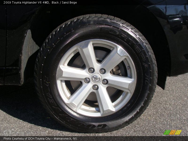 Black / Sand Beige 2009 Toyota Highlander V6 4WD