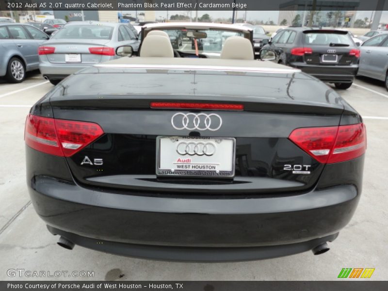 Phantom Black Pearl Effect / Cardamom Beige 2012 Audi A5 2.0T quattro Cabriolet