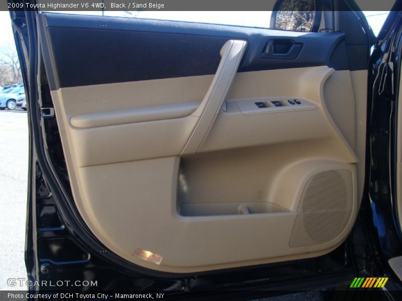 Black / Sand Beige 2009 Toyota Highlander V6 4WD