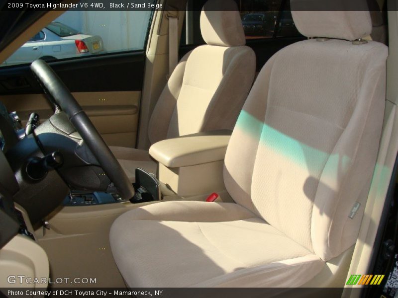Black / Sand Beige 2009 Toyota Highlander V6 4WD