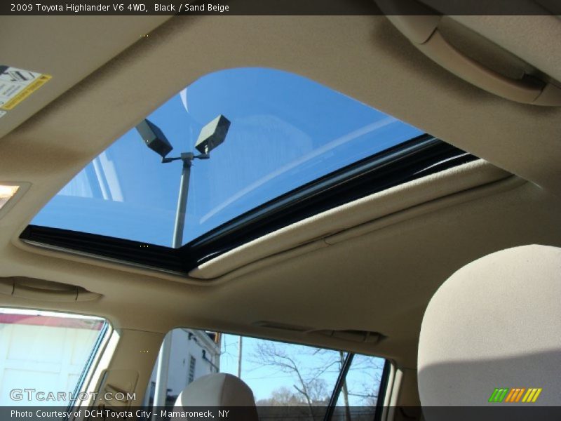 Black / Sand Beige 2009 Toyota Highlander V6 4WD