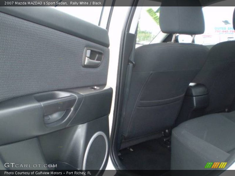 Rally White / Black 2007 Mazda MAZDA3 s Sport Sedan