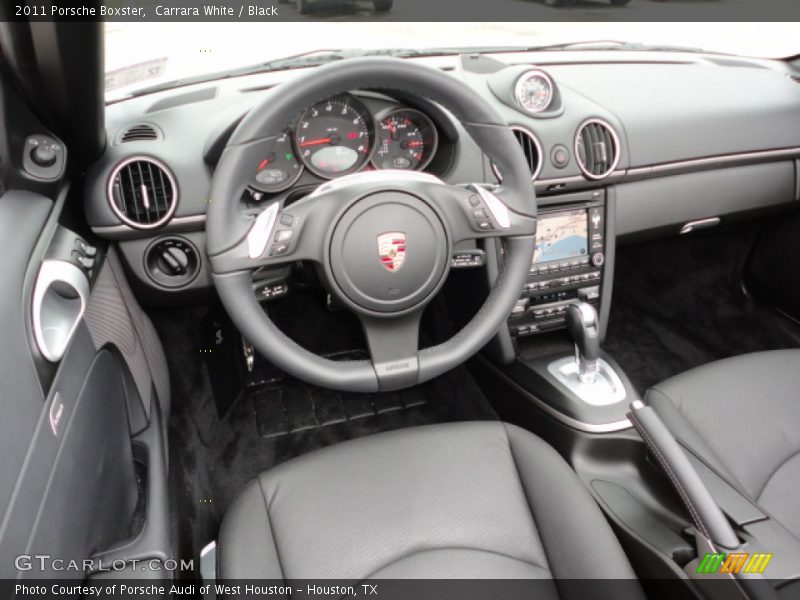 Carrara White / Black 2011 Porsche Boxster