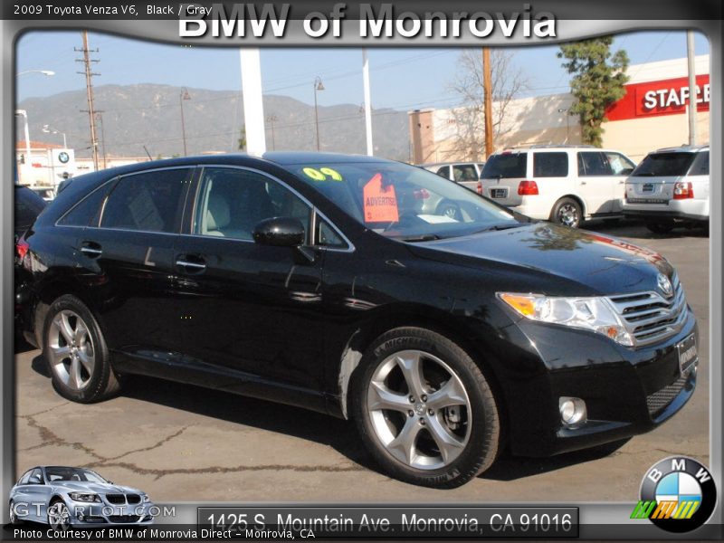 Black / Gray 2009 Toyota Venza V6
