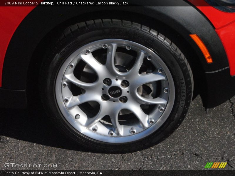 Chili Red / Checkered Carbon Black/Black 2009 Mini Cooper S Hardtop