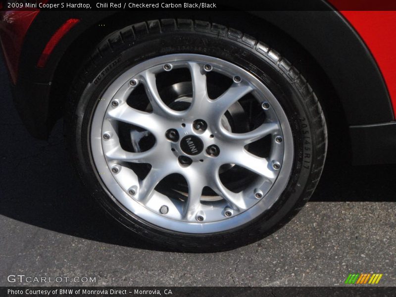Chili Red / Checkered Carbon Black/Black 2009 Mini Cooper S Hardtop
