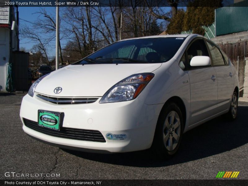 Super White / Dark Gray 2009 Toyota Prius Hybrid