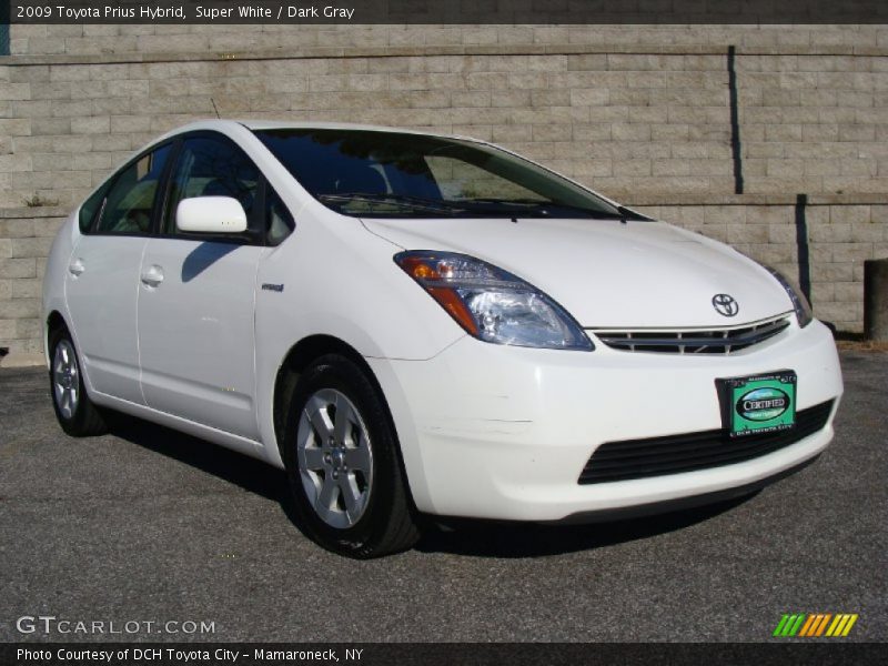 Super White / Dark Gray 2009 Toyota Prius Hybrid