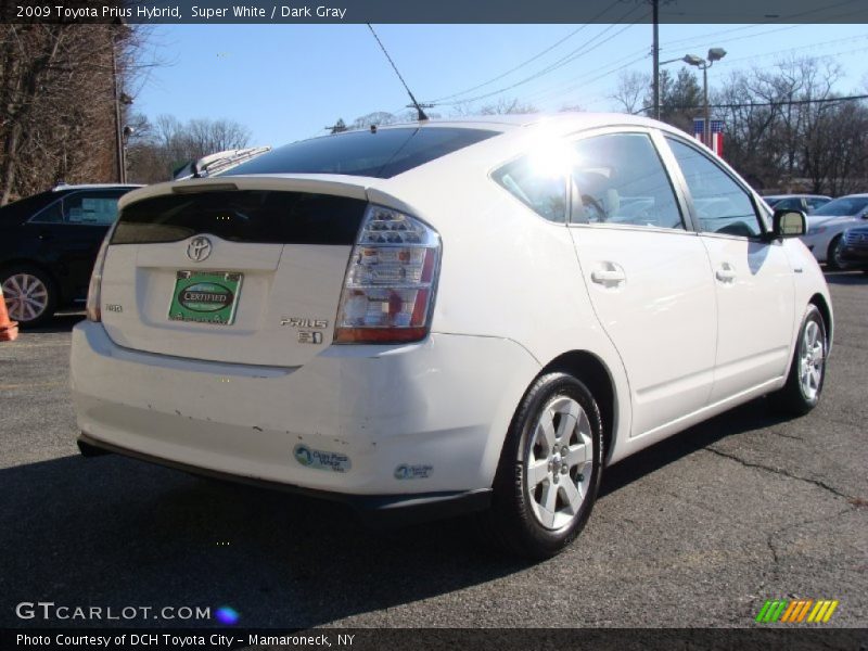 Super White / Dark Gray 2009 Toyota Prius Hybrid