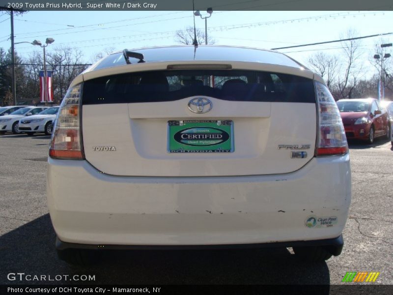 Super White / Dark Gray 2009 Toyota Prius Hybrid