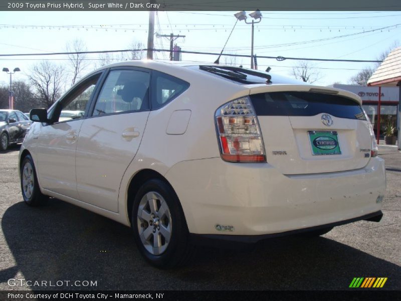 Super White / Dark Gray 2009 Toyota Prius Hybrid