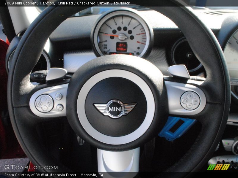 Chili Red / Checkered Carbon Black/Black 2009 Mini Cooper S Hardtop