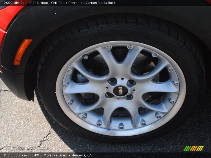Chili Red / Checkered Carbon Black/Black 2009 Mini Cooper S Hardtop