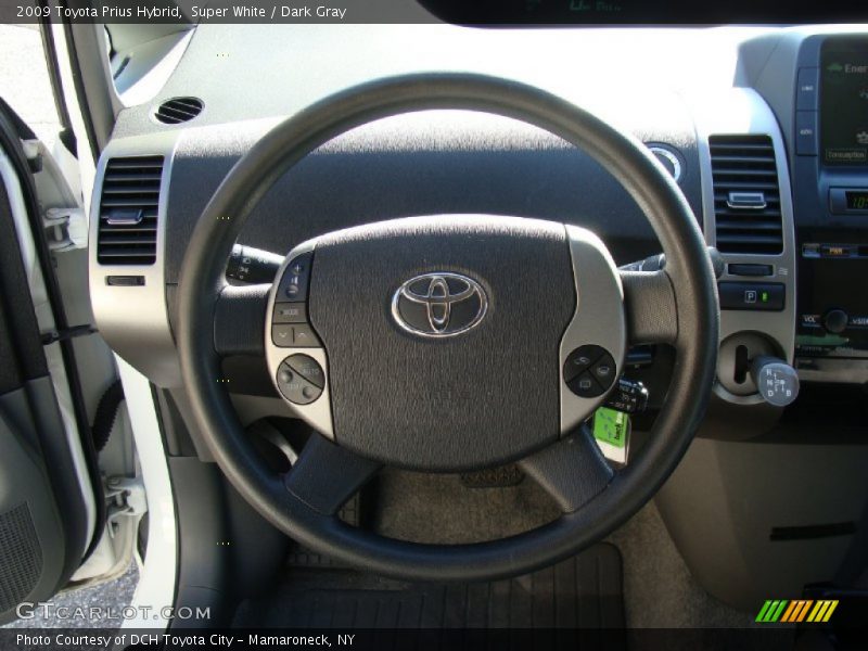 Super White / Dark Gray 2009 Toyota Prius Hybrid