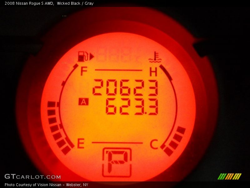 Wicked Black / Gray 2008 Nissan Rogue S AWD