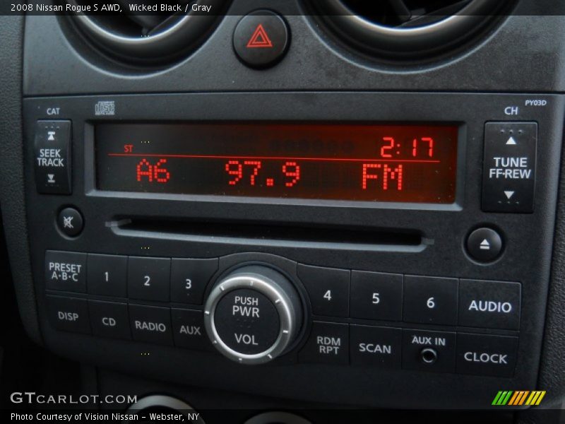 Wicked Black / Gray 2008 Nissan Rogue S AWD