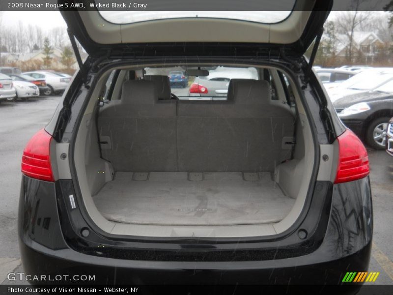 Wicked Black / Gray 2008 Nissan Rogue S AWD
