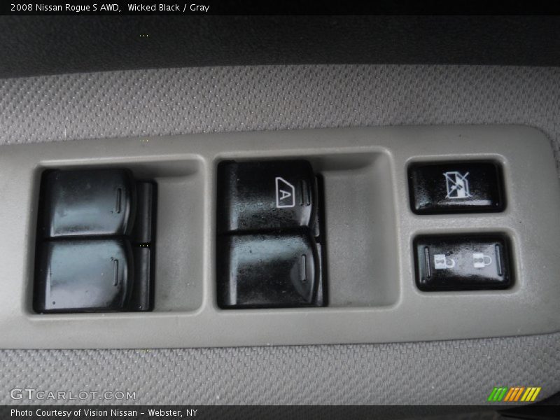 Wicked Black / Gray 2008 Nissan Rogue S AWD