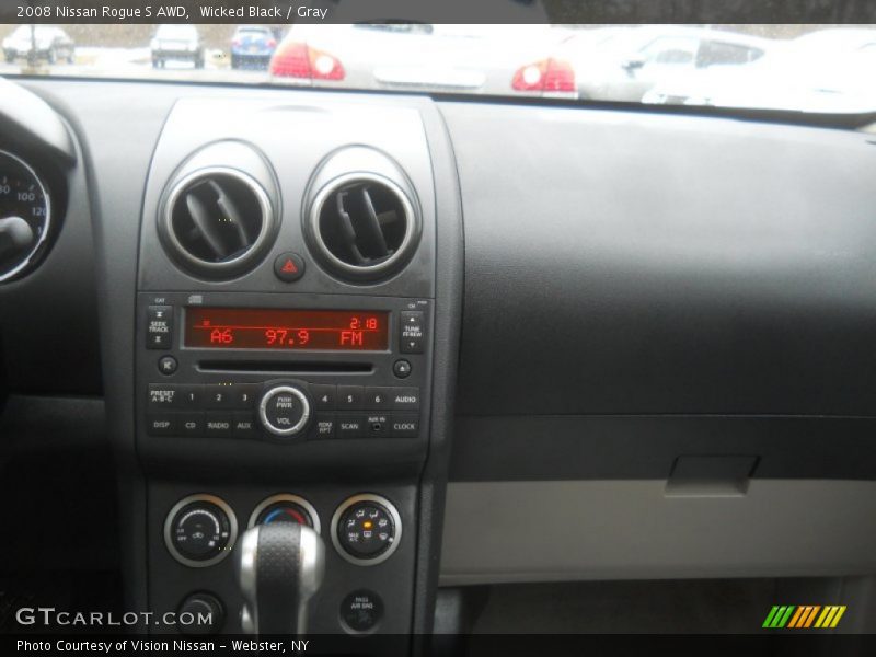 Wicked Black / Gray 2008 Nissan Rogue S AWD