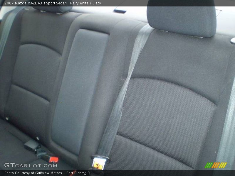 Rally White / Black 2007 Mazda MAZDA3 s Sport Sedan