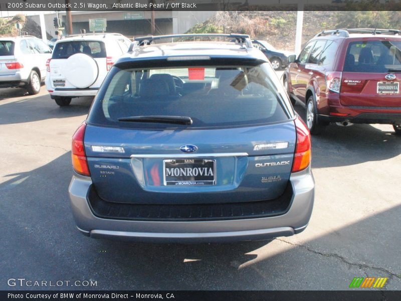 Atlantic Blue Pearl / Off Black 2005 Subaru Outback 2.5i Wagon