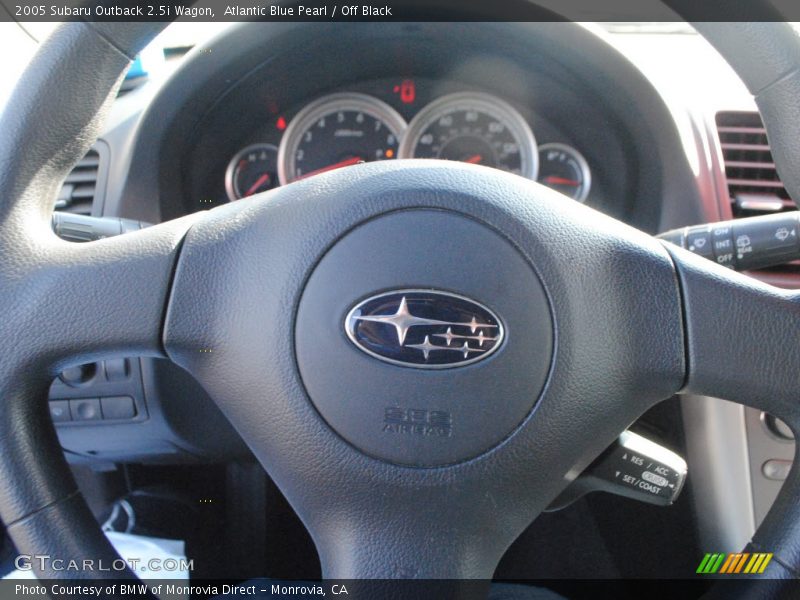 Atlantic Blue Pearl / Off Black 2005 Subaru Outback 2.5i Wagon