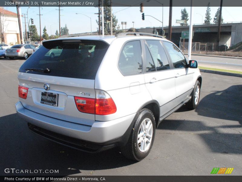 Titanium Silver Metallic / Grey 2004 BMW X5 3.0i