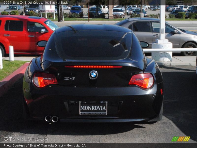 Jet Black / Black 2007 BMW Z4 3.0si Coupe