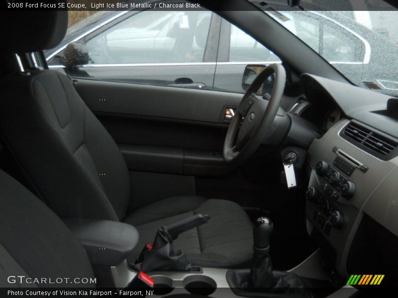Light Ice Blue Metallic / Charcoal Black 2008 Ford Focus SE Coupe