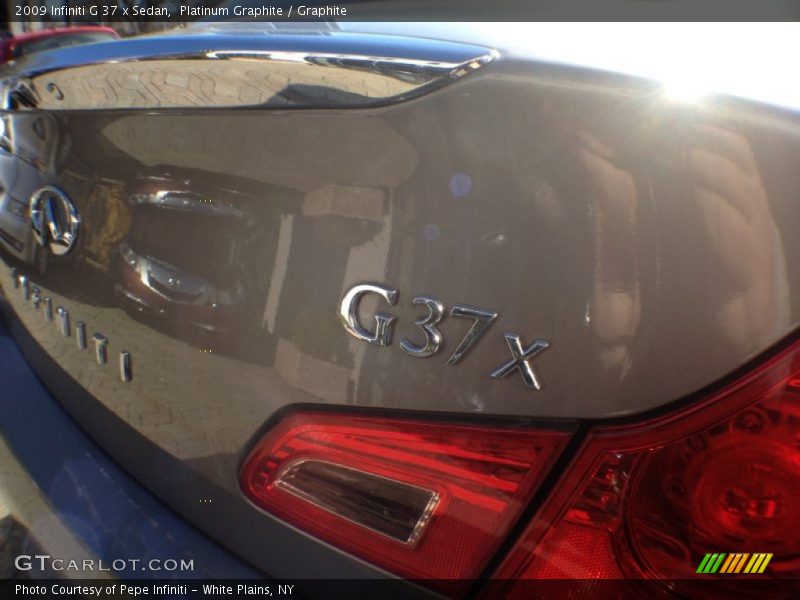 Platinum Graphite / Graphite 2009 Infiniti G 37 x Sedan