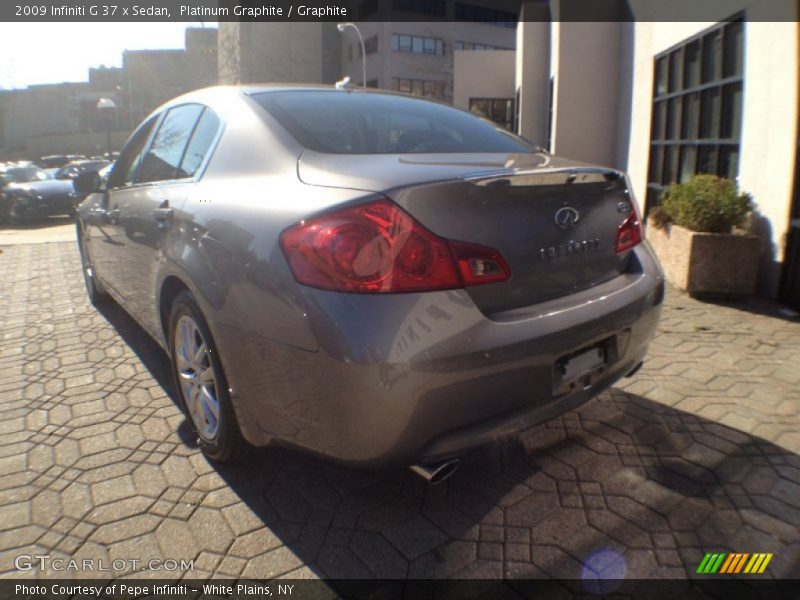 Platinum Graphite / Graphite 2009 Infiniti G 37 x Sedan