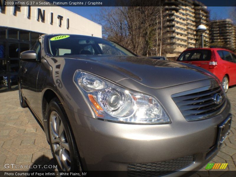 Platinum Graphite / Graphite 2009 Infiniti G 37 x Sedan