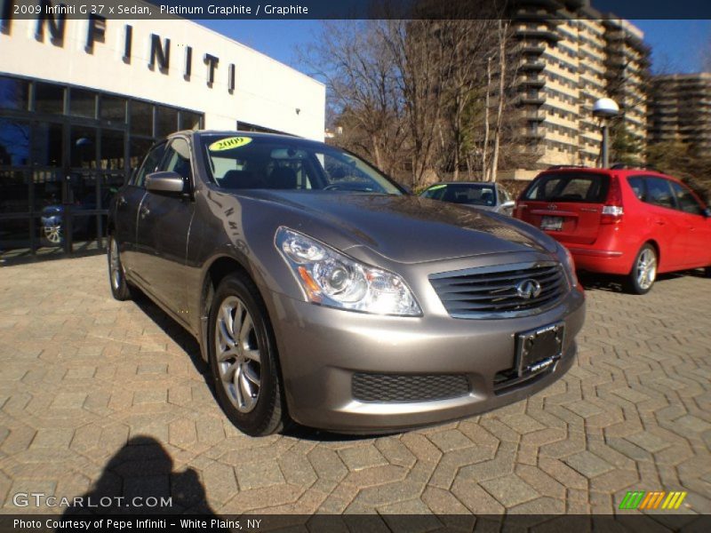 Platinum Graphite / Graphite 2009 Infiniti G 37 x Sedan
