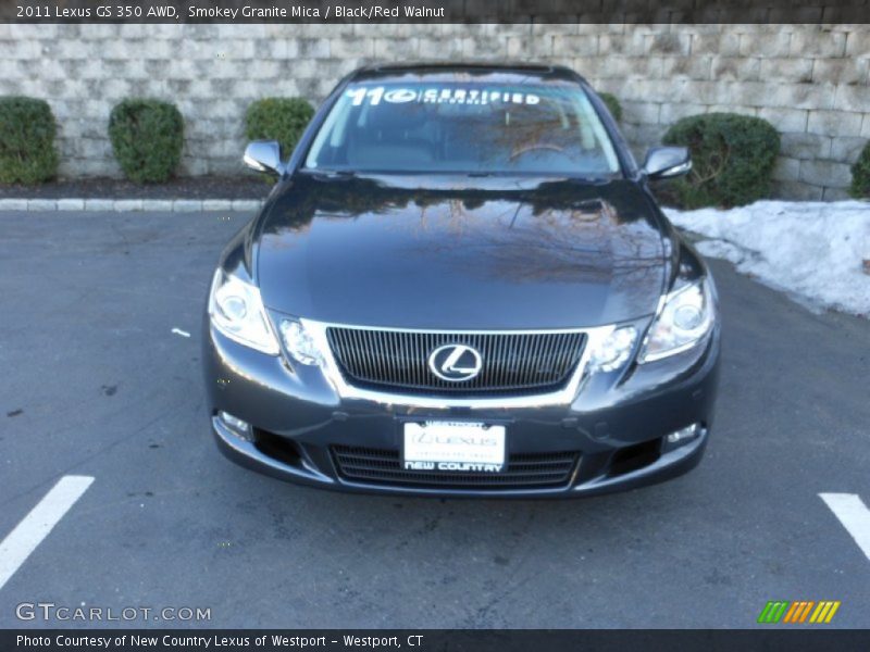 Smokey Granite Mica / Black/Red Walnut 2011 Lexus GS 350 AWD