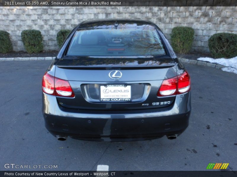 Smokey Granite Mica / Black/Red Walnut 2011 Lexus GS 350 AWD