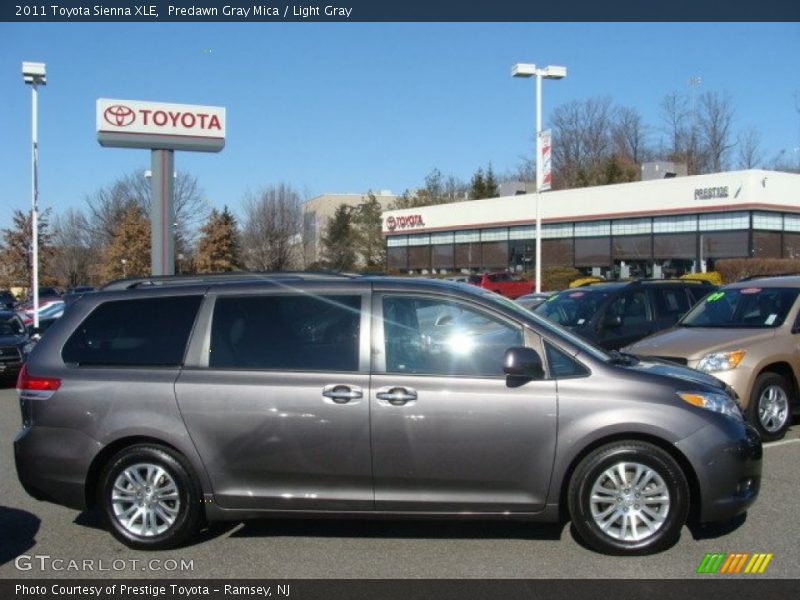 Predawn Gray Mica / Light Gray 2011 Toyota Sienna XLE