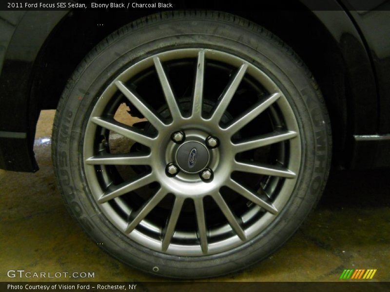 Ebony Black / Charcoal Black 2011 Ford Focus SES Sedan