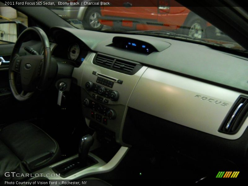 Ebony Black / Charcoal Black 2011 Ford Focus SES Sedan