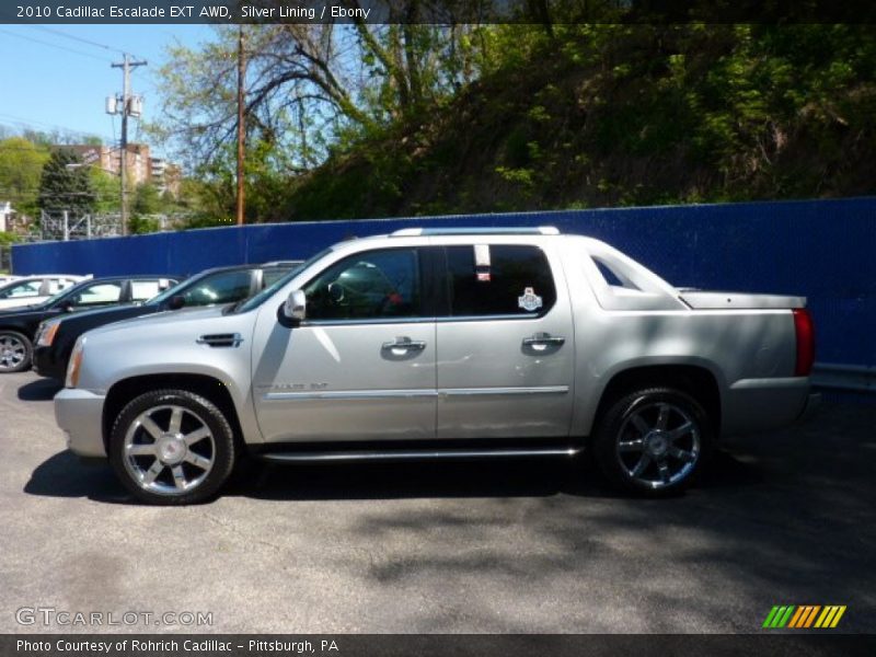 Silver Lining / Ebony 2010 Cadillac Escalade EXT AWD