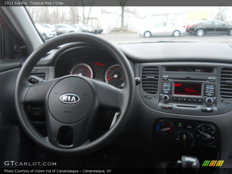 Tropical Red / Gray 2011 Kia Rio