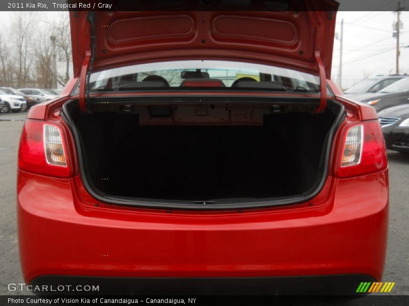 Tropical Red / Gray 2011 Kia Rio