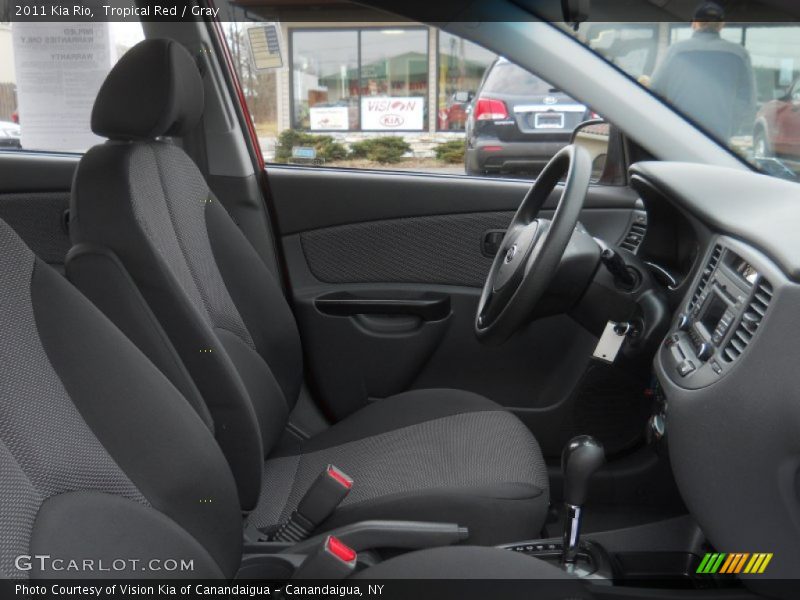 Tropical Red / Gray 2011 Kia Rio