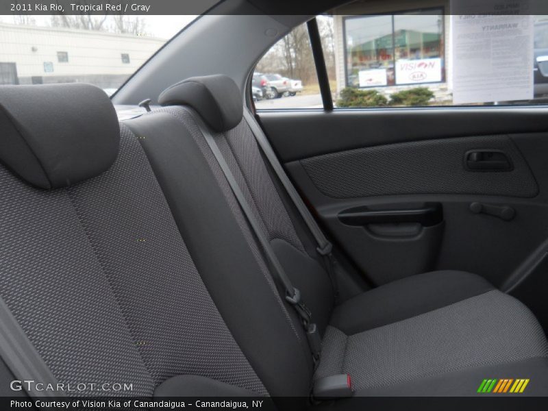 Tropical Red / Gray 2011 Kia Rio