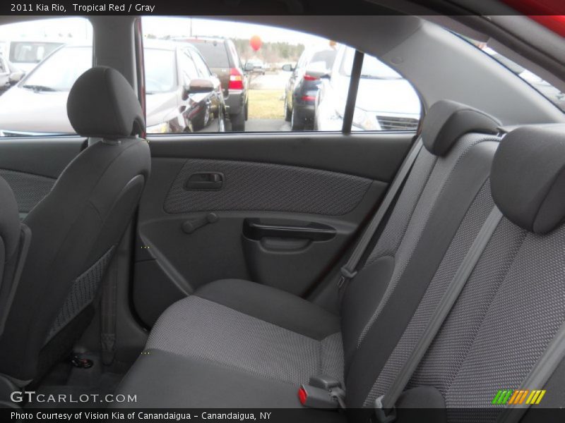 Tropical Red / Gray 2011 Kia Rio